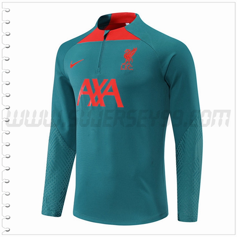 Sudadera Entrenamiento FC Liverpool Verde 2022 2023