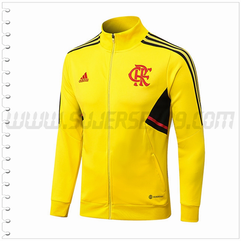 Chaqueta Futbol Flamenco Amarillo 2022 2023