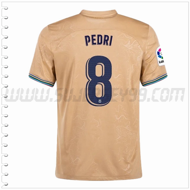 Segunda Camiseta Futbol FC Barcelona PEDRI #8 2022 2023