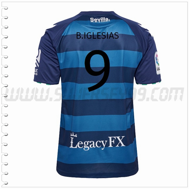 Segunda Camiseta Futbol Real Betis B.IGLESIAS #9 2022 2023