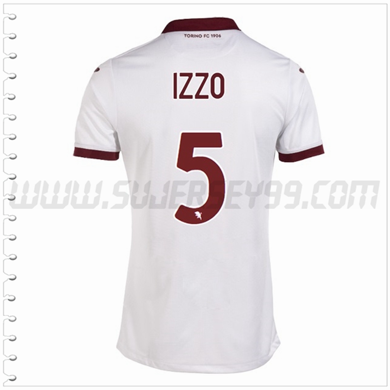 Segunda Camiseta Futbol Torino IZZO #5 2022 2023