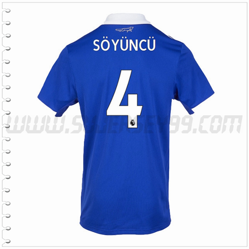 Primera Camiseta Futbol Leicester City SÖYÜNCÜ #4 2022 2023