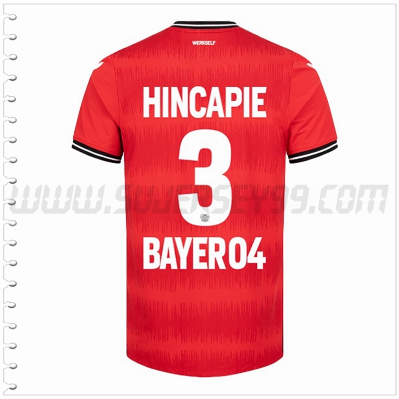 Primera Camiseta Futbol Leverkusen HINCAPIE #3 2022 2023