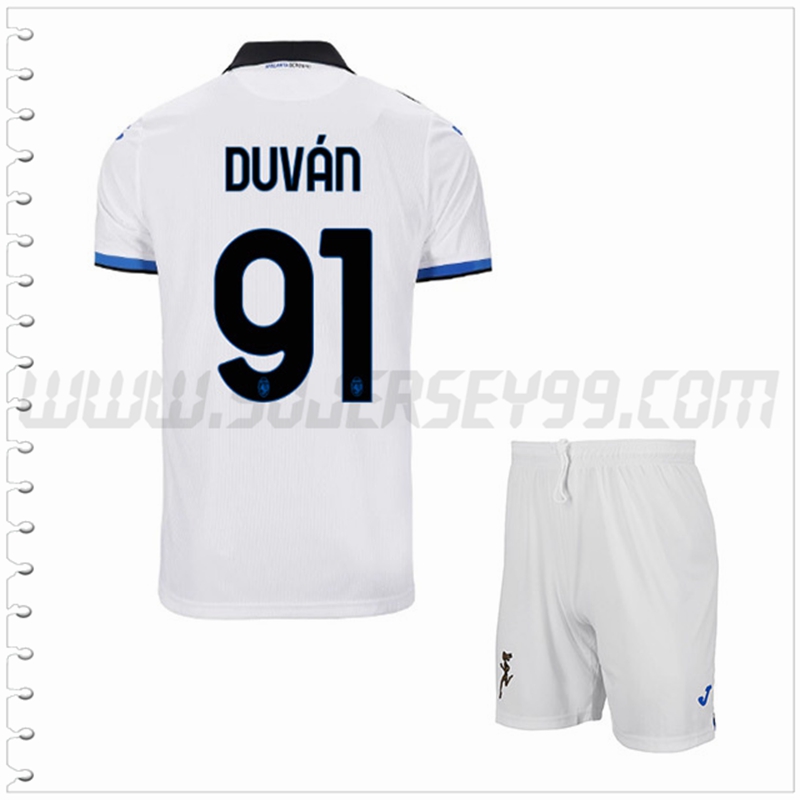 Equipacion del Atalanta DUVÁN #91 Ninos 2022 2023