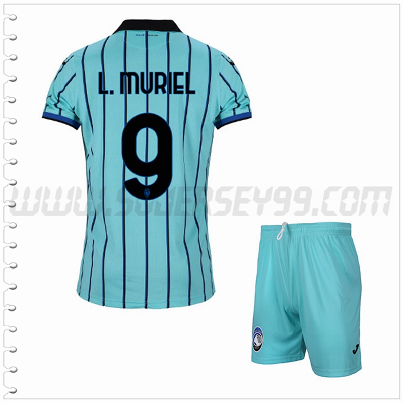 Equipacion del Atalanta L.MURIEL #9 Ninos 2022 2023