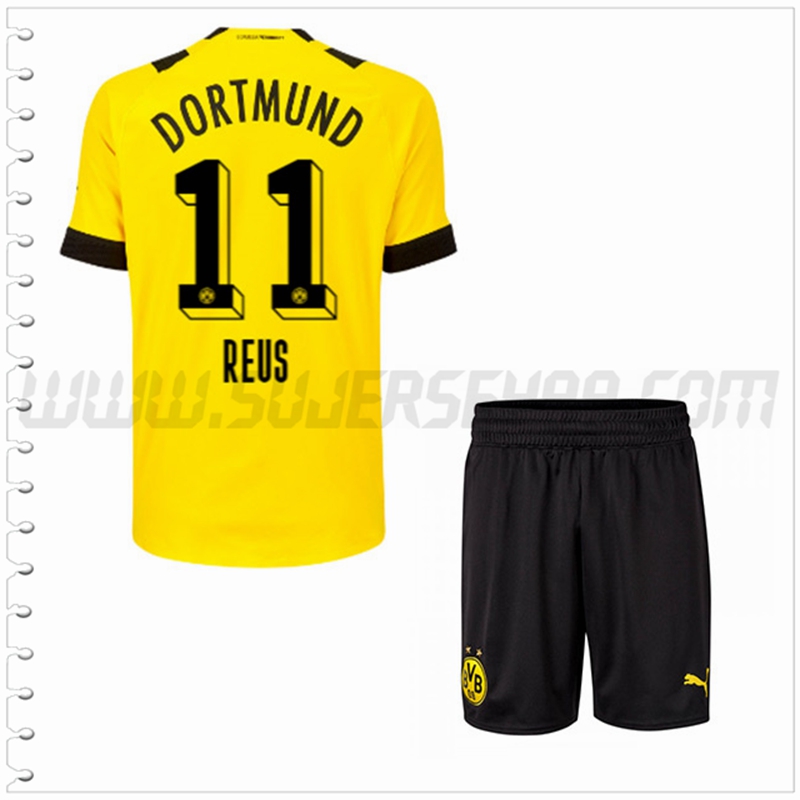 Equipacion del Dortmund BVB REUS #11 Ninos 2022 2023