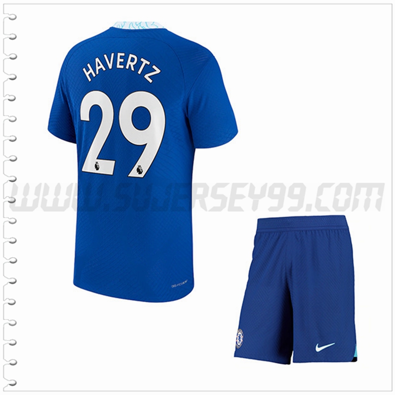 Equipacion del FC Chelsea HAVERTZ #29 Ninos 2022 2023