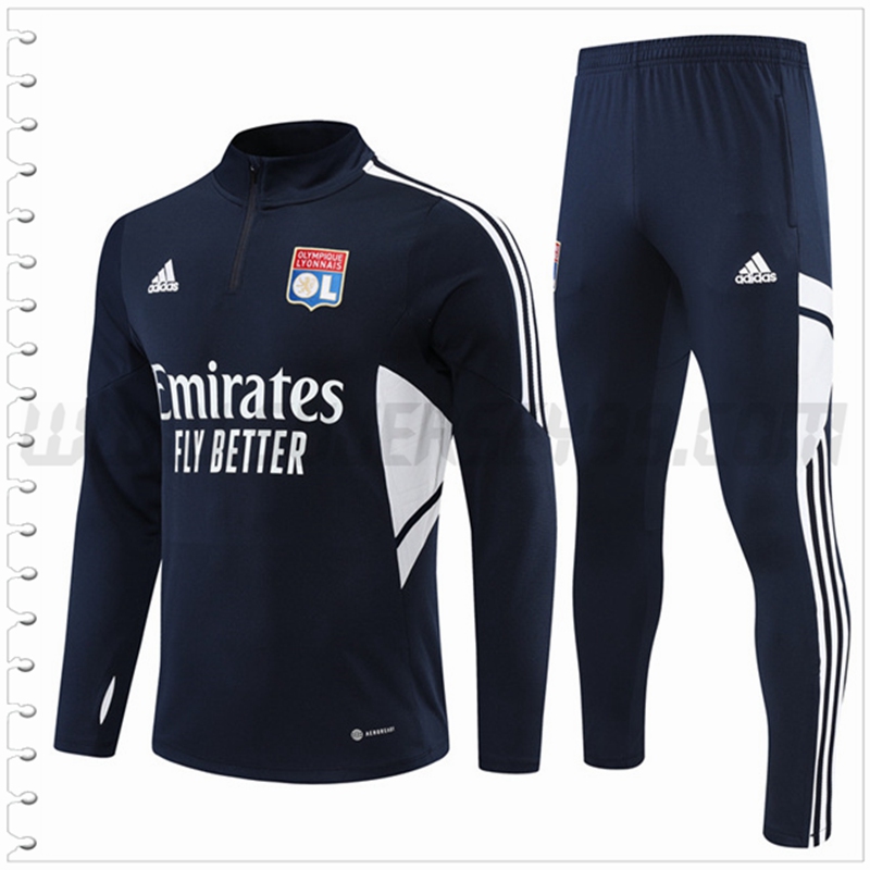 Chandal Futbol Lyon Azul Marino 2022 2023