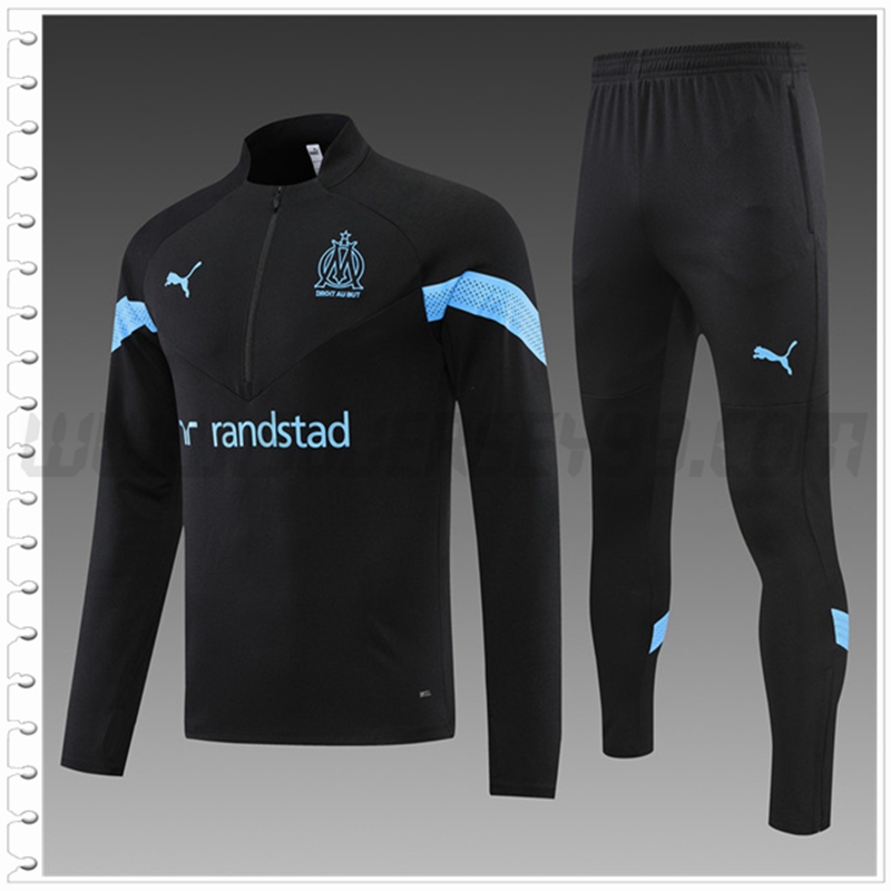 Chandal Futbol Marsella Ninos Negro 2022 2023