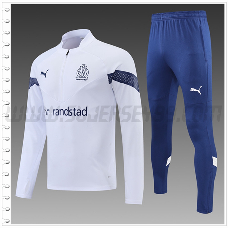 Chandal Futbol Marsella Ninos Blanco 2022 2023