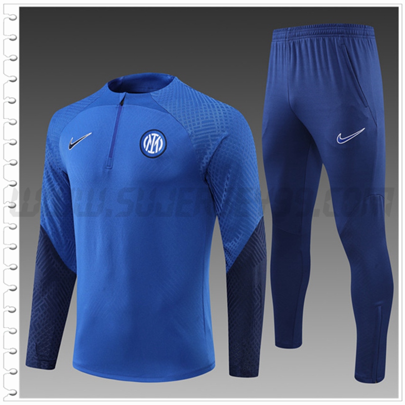 Chandal Futbol Inter Milan Ninos Azul/Negro 2022 2023