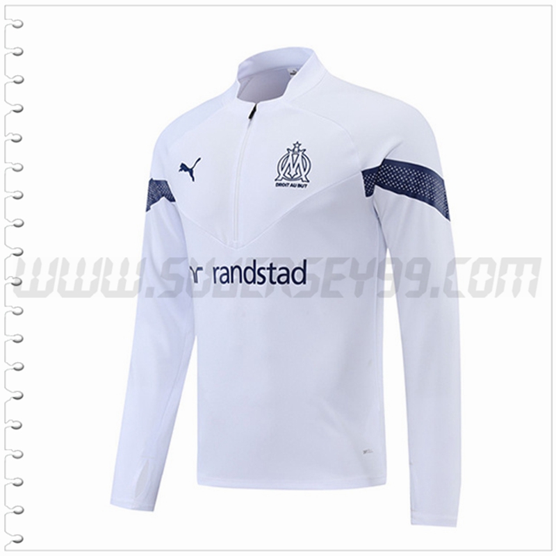 Sudadera Entrenamiento Marsella Blanco 2022 2023