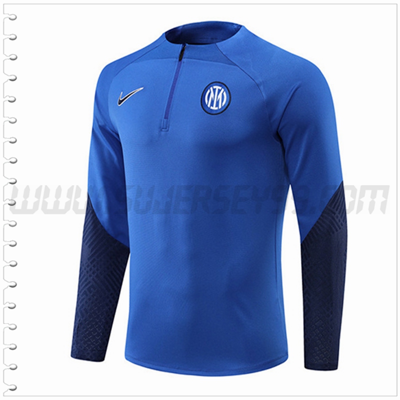 Sudadera Entrenamiento Inter Milan Azul/Negro 2022 2023