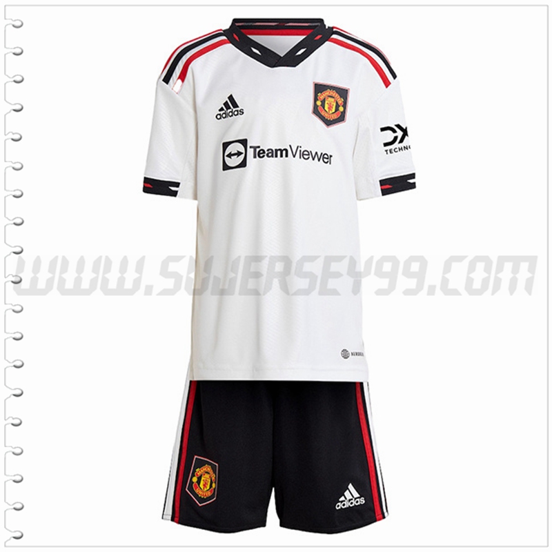 Nuevo Equipacion del Manchester United Ninos 2022 2023