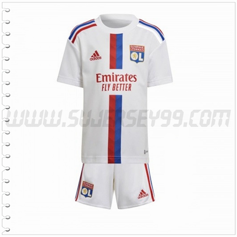 Nuevo Equipacion del Lyon OL Ninos 2022 2023