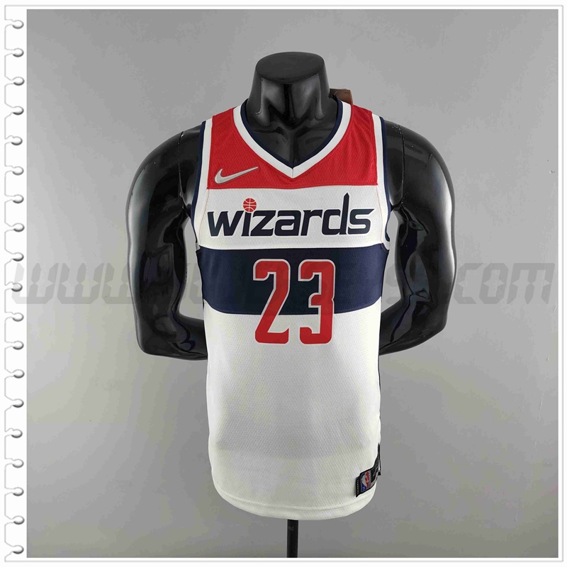 Camiseta Washington Wizards (JORDAN #23) Negro/Rojo/Blanco 75 Aniversario