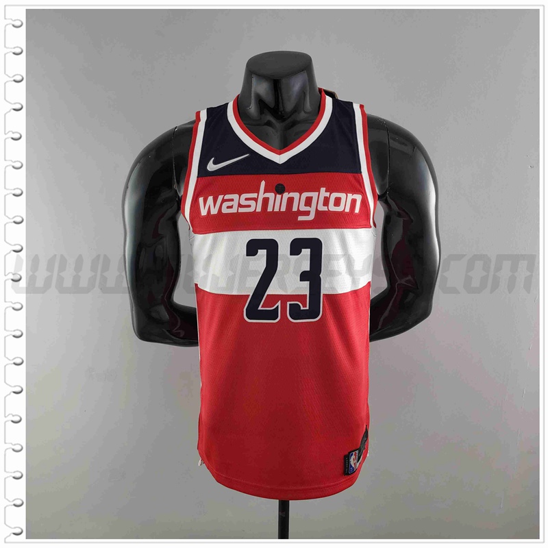 Camiseta Washington Wizards (JORDAN #23) Rojo/Blanco/Azul 75 Aniversario