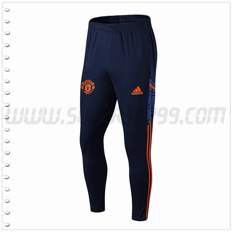 Pantalones Entrenamiento Manchester United Azul Marino 2022 2023