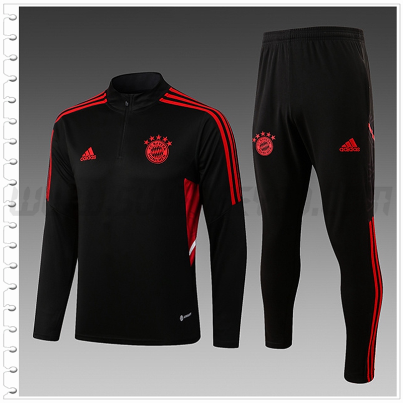 Chandal Futbol Bayern Munich Ninos Negro 2022 2023