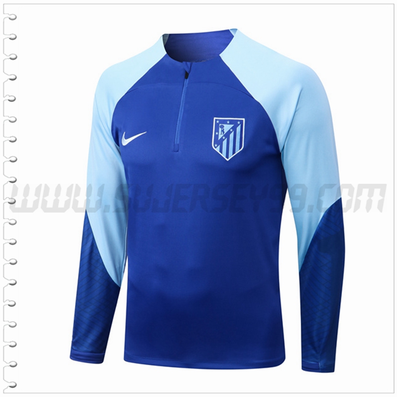 Sudadera Entrenamiento Atletico Madrid Azul Marino 2022 2023
