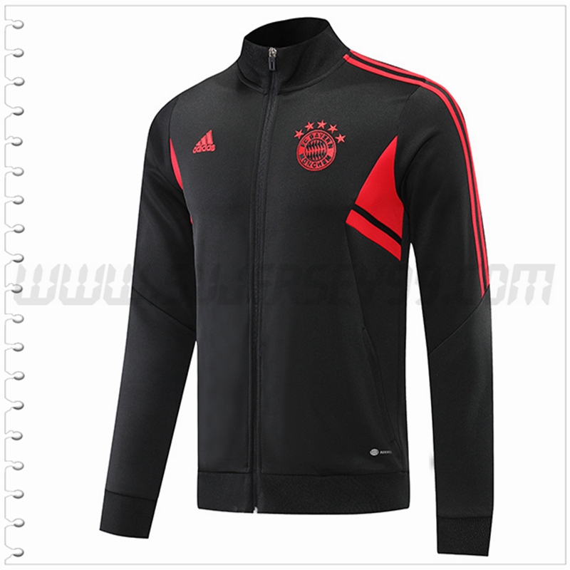 Chaqueta Futbol Bayern Munich Negro 2022 2023