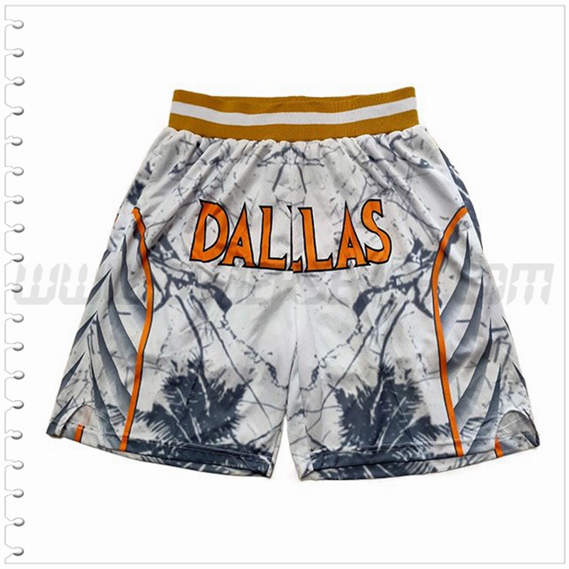 Pantalones Cortos NBA Dallas Mavericks Blanco