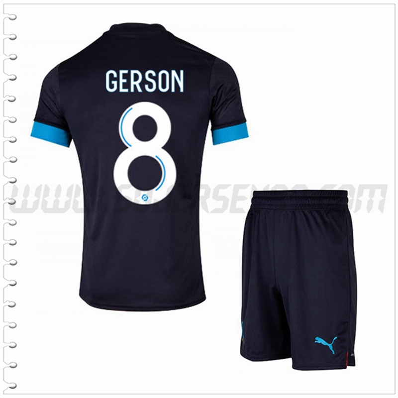 Equipacion del Marsella OM GERSON #8 Ninos 2022 2023