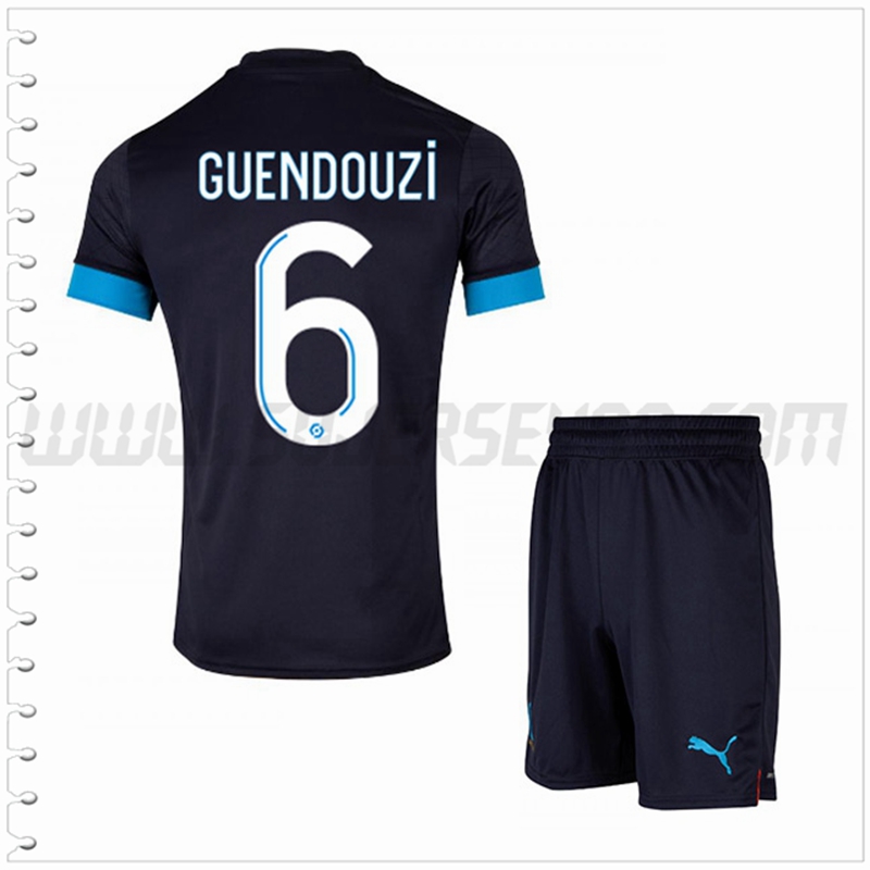 Equipacion del Marsella OM GUENDOUZI #6 Ninos 2022 2023