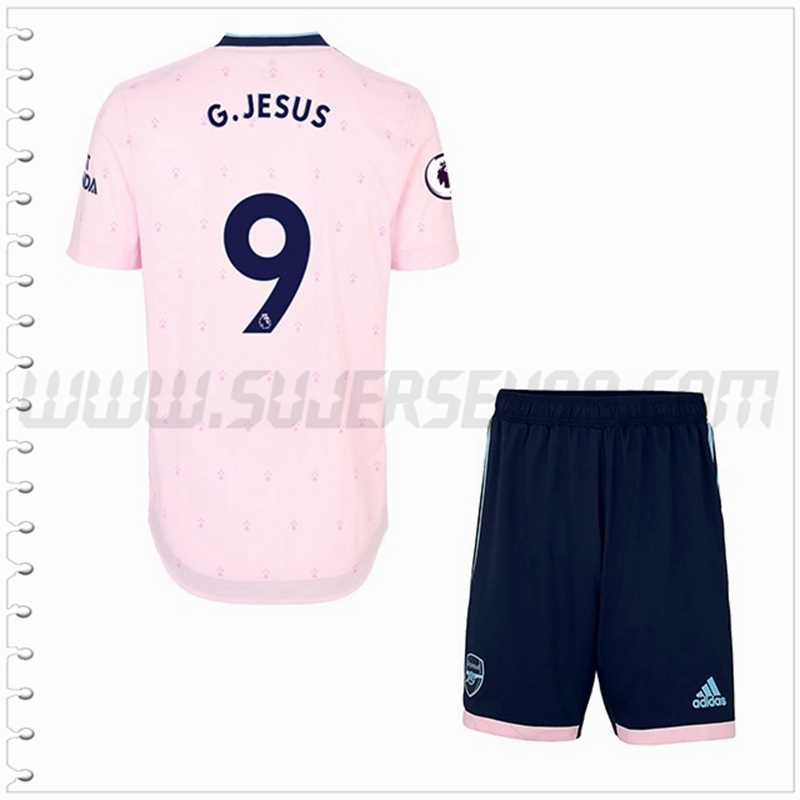 Equipacion del Arsenal G.JESUS #9 Ninos 2022 2023