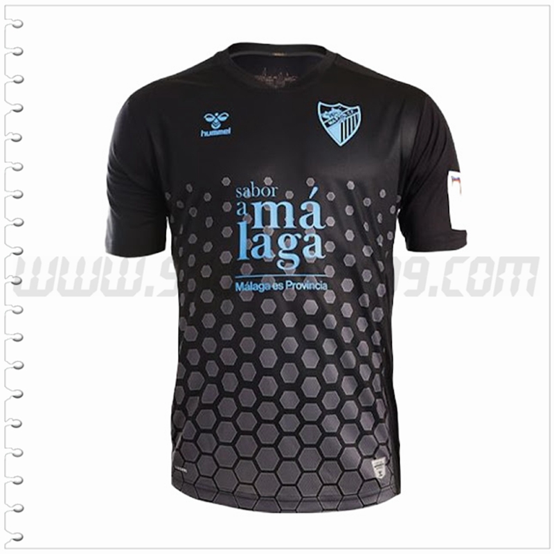 Tercera Nuevo Camiseta Malaga Negro 2022 2023