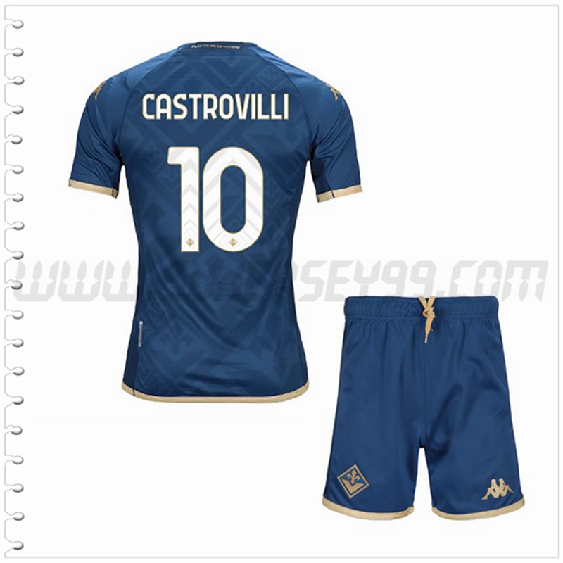 Equipacion del ACF Fiorentina CASTROVILLI #10 Ninos 2022 2023