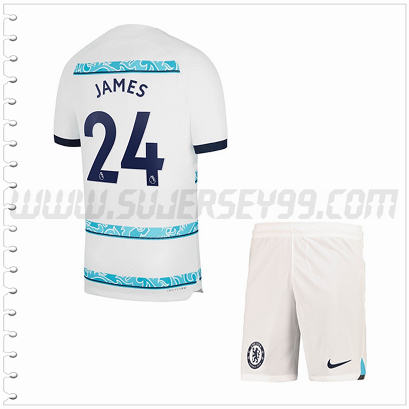 Equipacion del FC Chelsea JAMES #24 Ninos 2022 2023