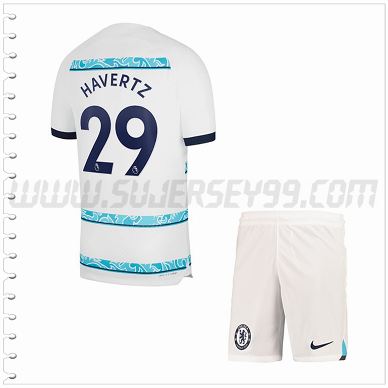 Equipacion del FC Chelsea HAVERTZ #29 Ninos 2022 2023