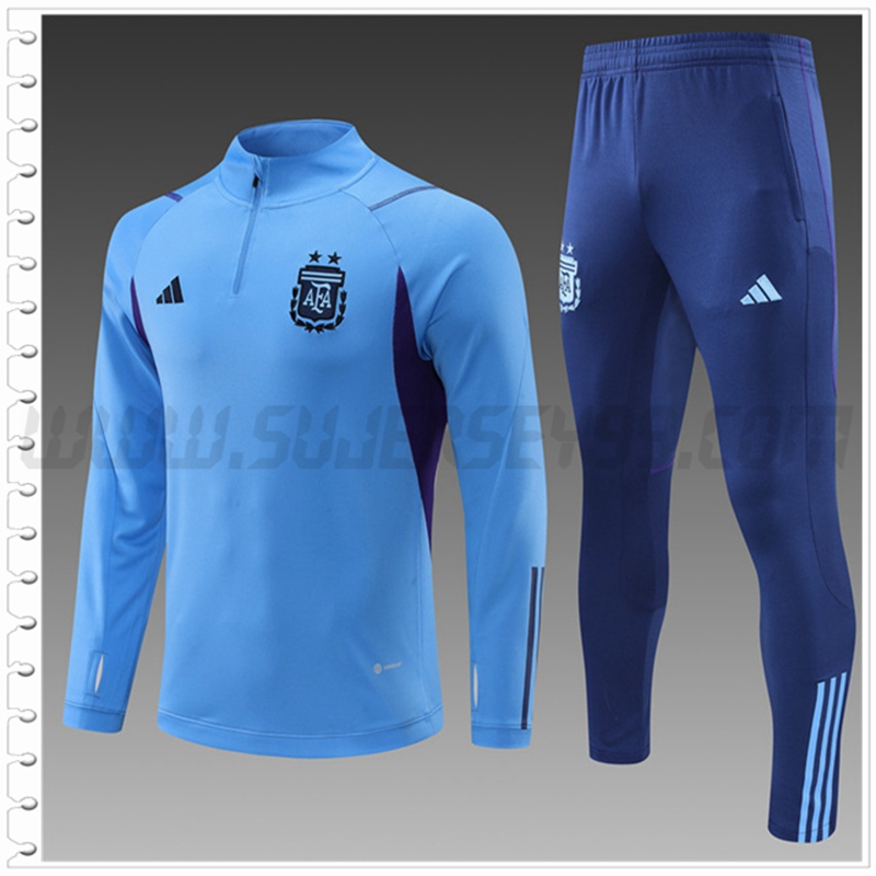 Chandal Futbol Argentina Ninos Azul claro 2022 2023