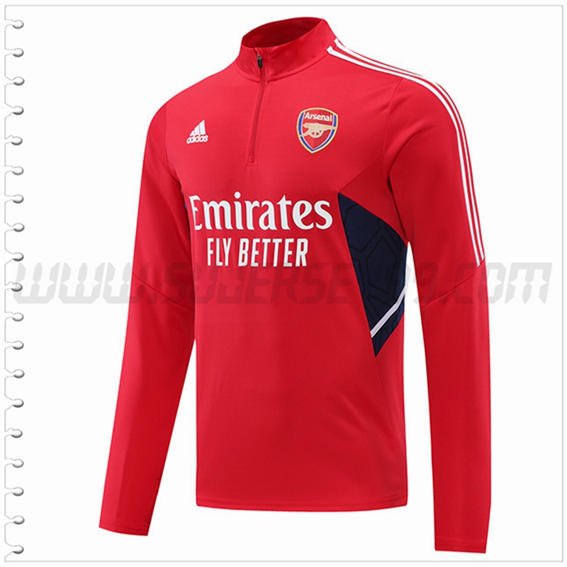 Sudadera Entrenamiento Arsenal Rojo 2022 2023