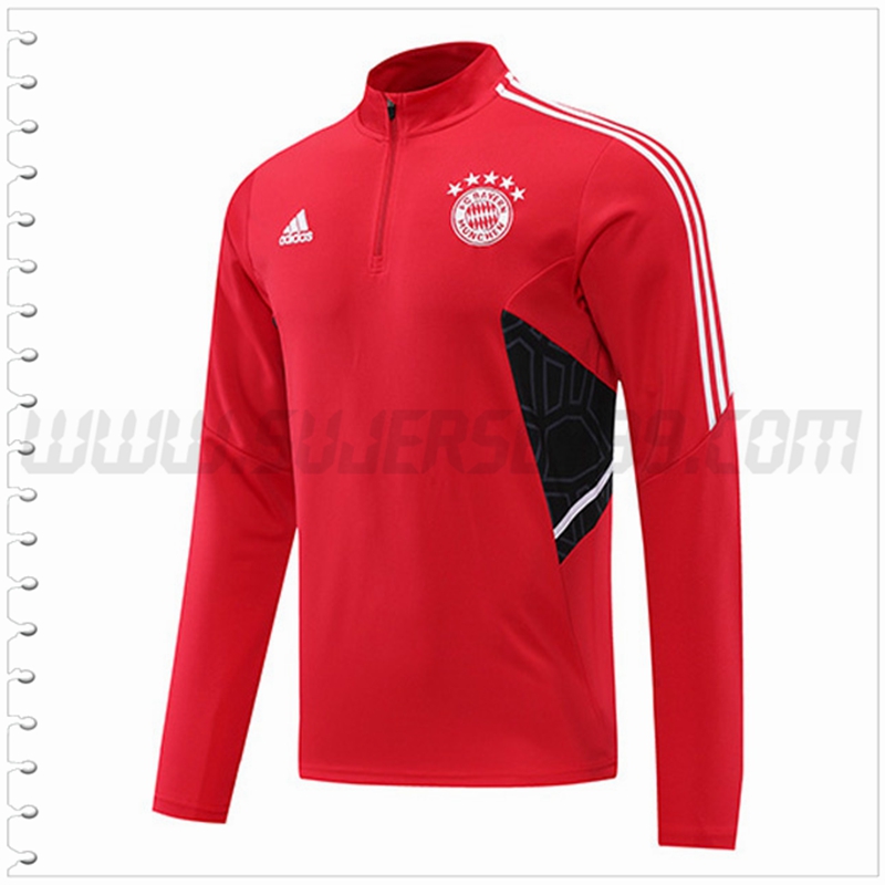 Sudadera Entrenamiento Bayern Munich Rojo 2022 2023