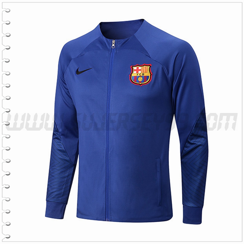 Chaqueta Futbol FC Barcelona Azul 2022 2023