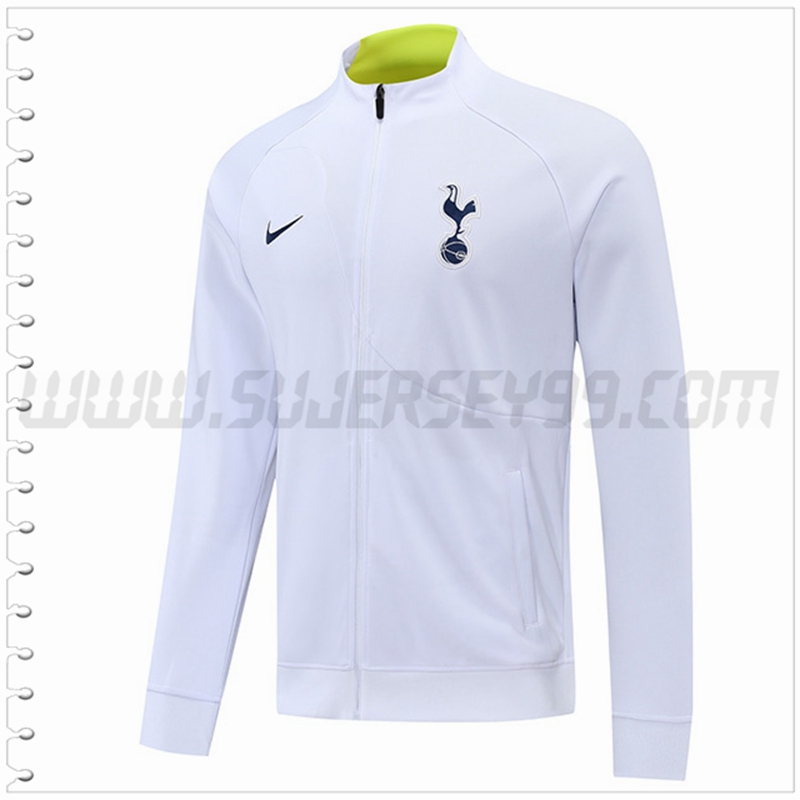 Chaqueta Futbol Tottenham Hotspurs Blanco 2022 2023