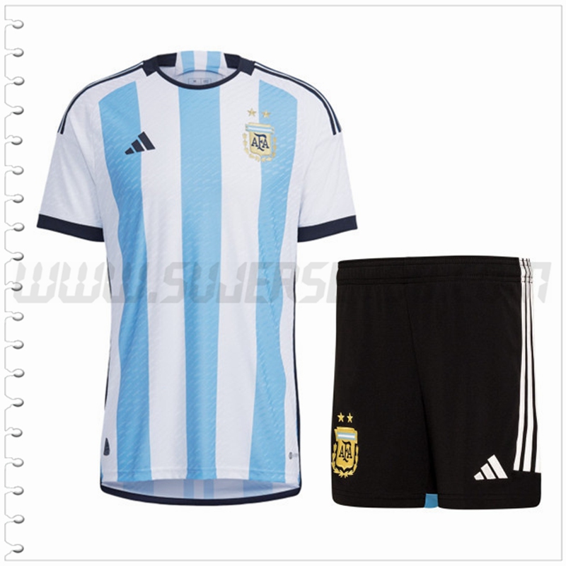 Primera Equipacion del Argentina + Pantalones Cortos 2022 2023