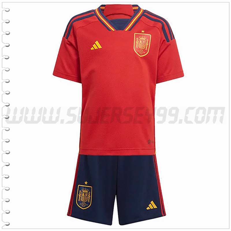 Nuevo Equipacion del España Ninos 2022 2023