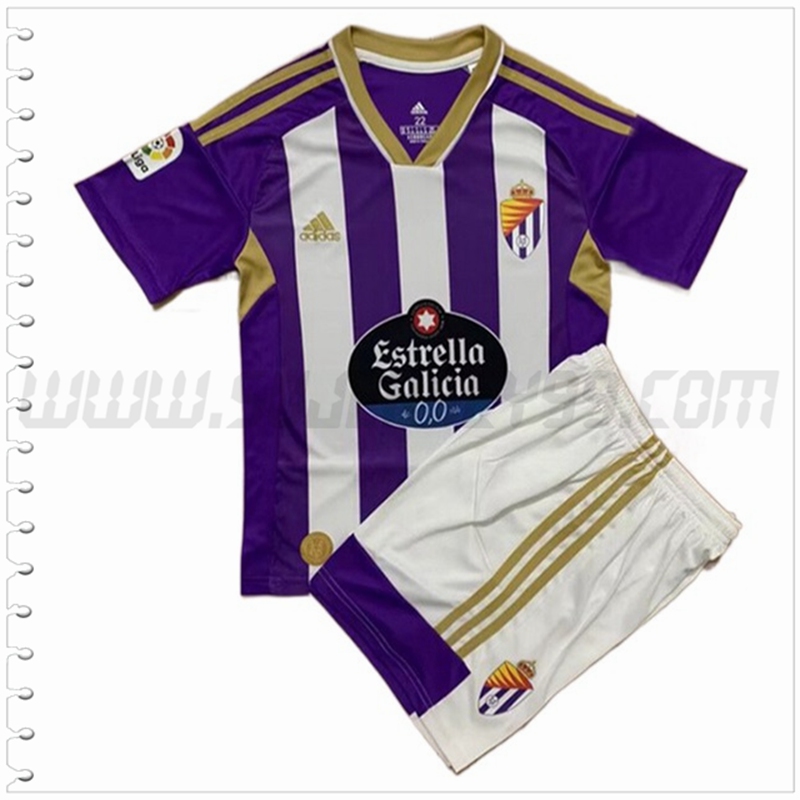 Nuevo Equipacion del Real Valladolid Ninos 2022 2023