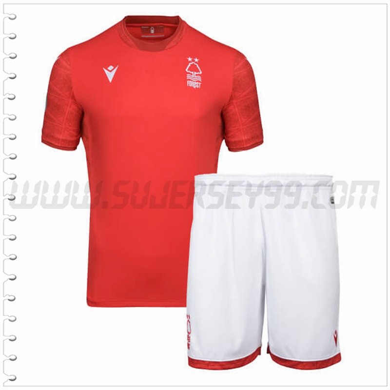 Nuevo Equipacion del Nottingham Forest Ninos 2022 2023