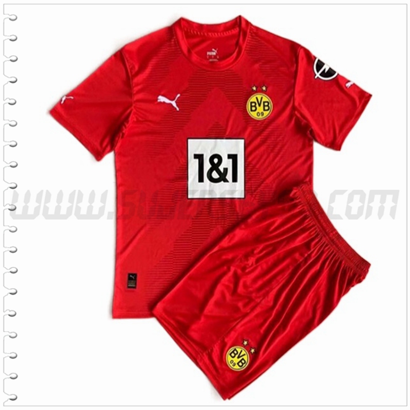 Nuevo Equipacion del Portero Dortmund BVB Ninos Rojo 2022 2023