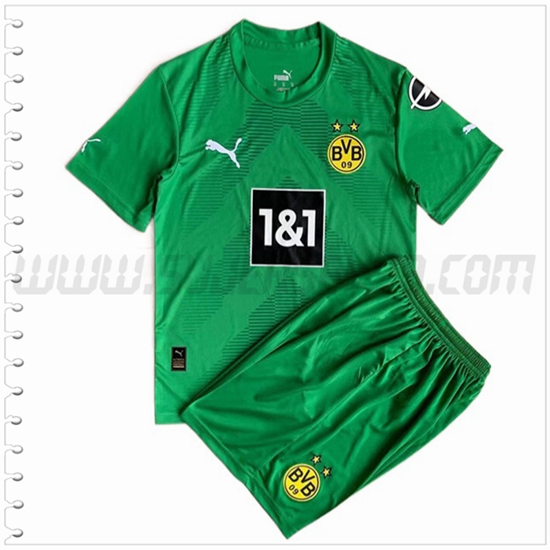 Nuevo Equipacion del Portero Dortmund BVB Ninos Verde 2022 2023