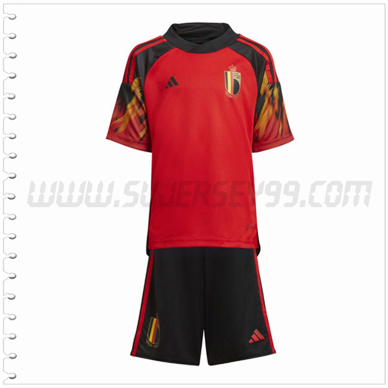 Nuevo Equipacion del Bélgica Ninos 2022 2023