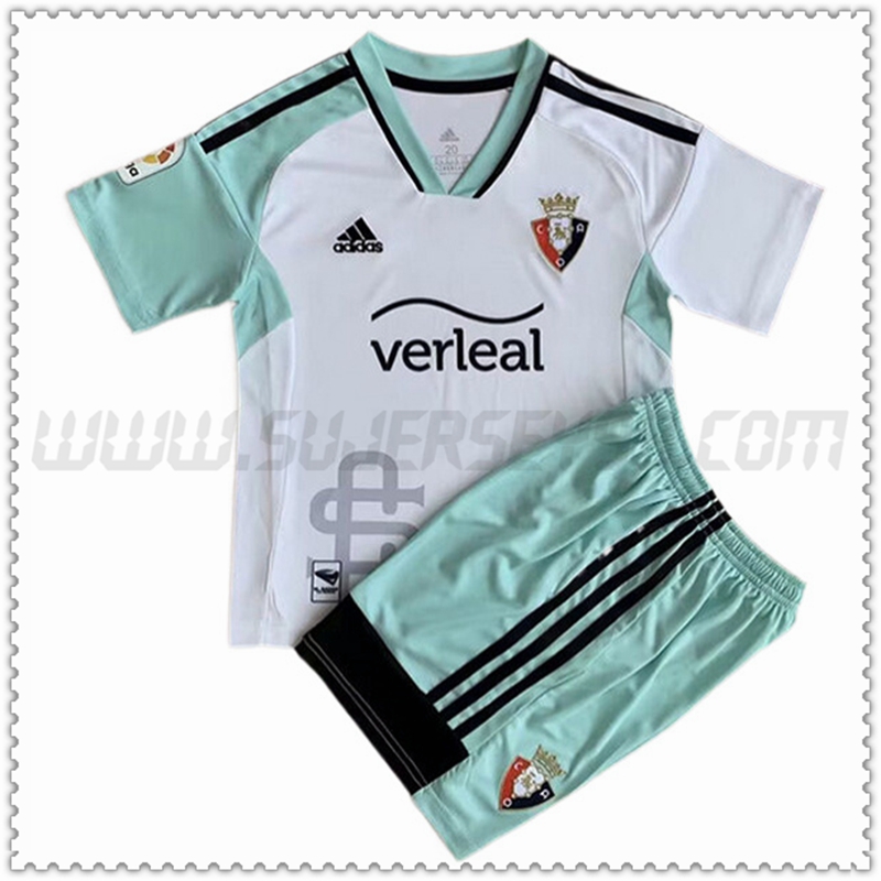 Tercera Nuevo Camiseta Atletico Osasuna Ninos Blanco 2022 2023
