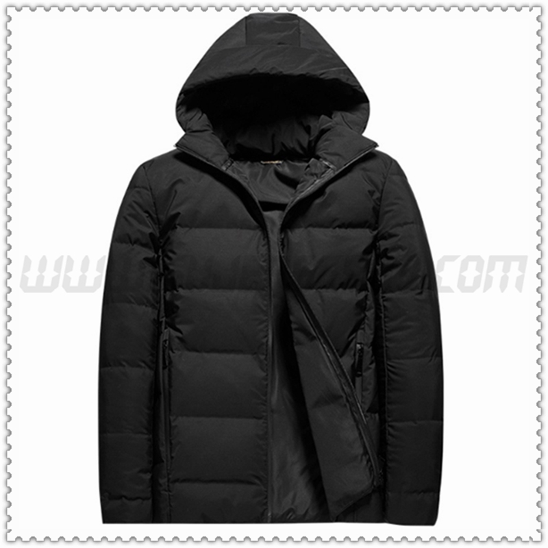Nuevo Chaqueta de Plumón con Capucha Agachate Epaisse Negro 2022