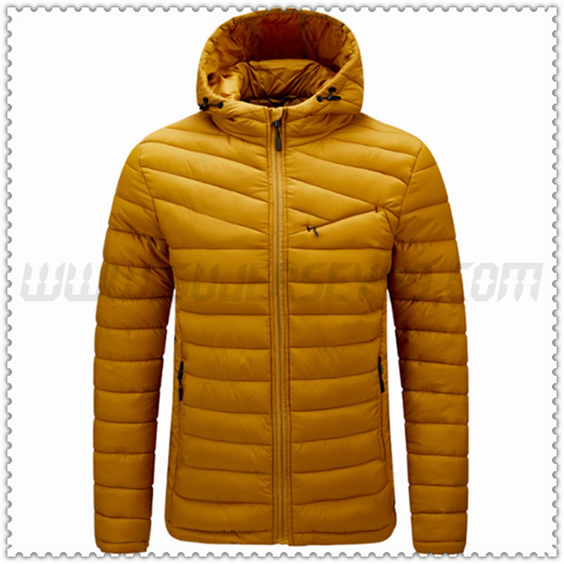 Nuevo Chaqueta de Plumón con Capucha Protección contra el frío Térmico Amarillo 2022