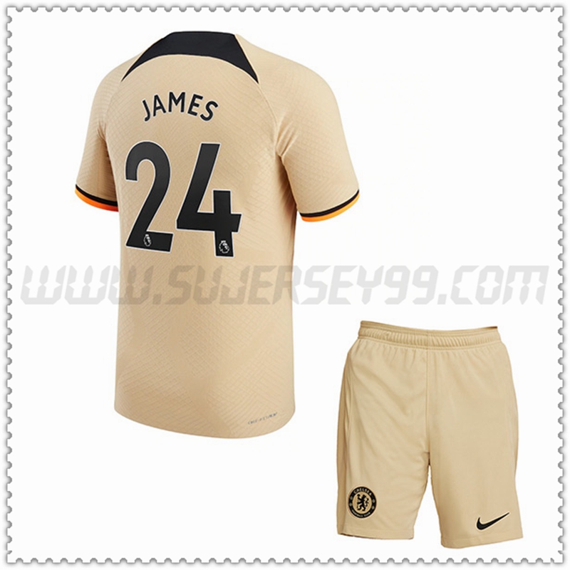 Equipacion del FC Chelsea JAMES #24 Ninos 2022 2023