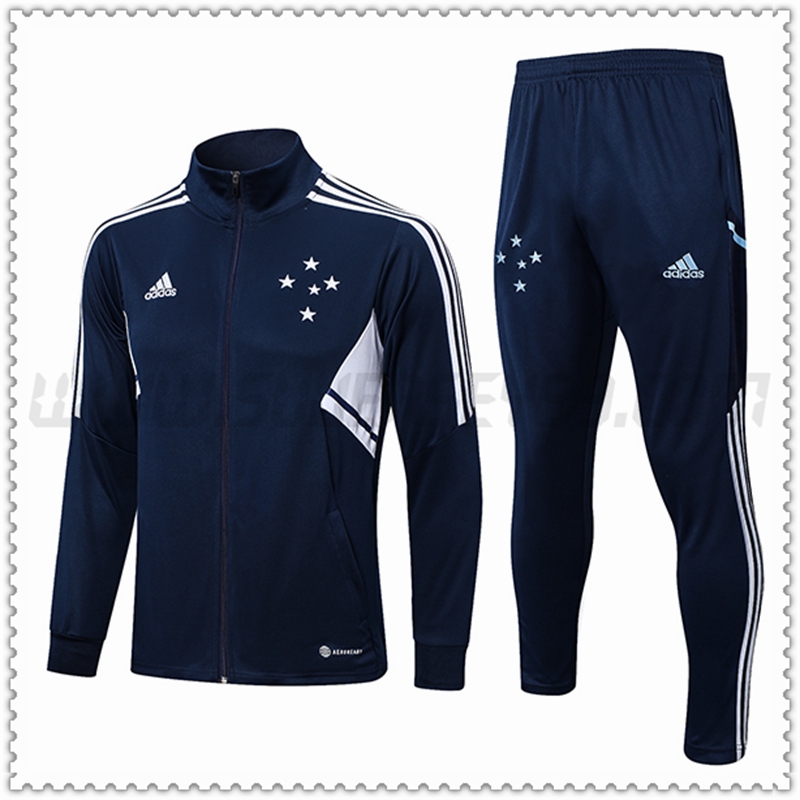 Chaqueta Chandal Futbol Cruzeiro EC Azul Marino 2022 2023